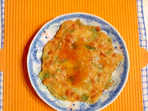 すいとん粉で、納豆のチヂミ♪